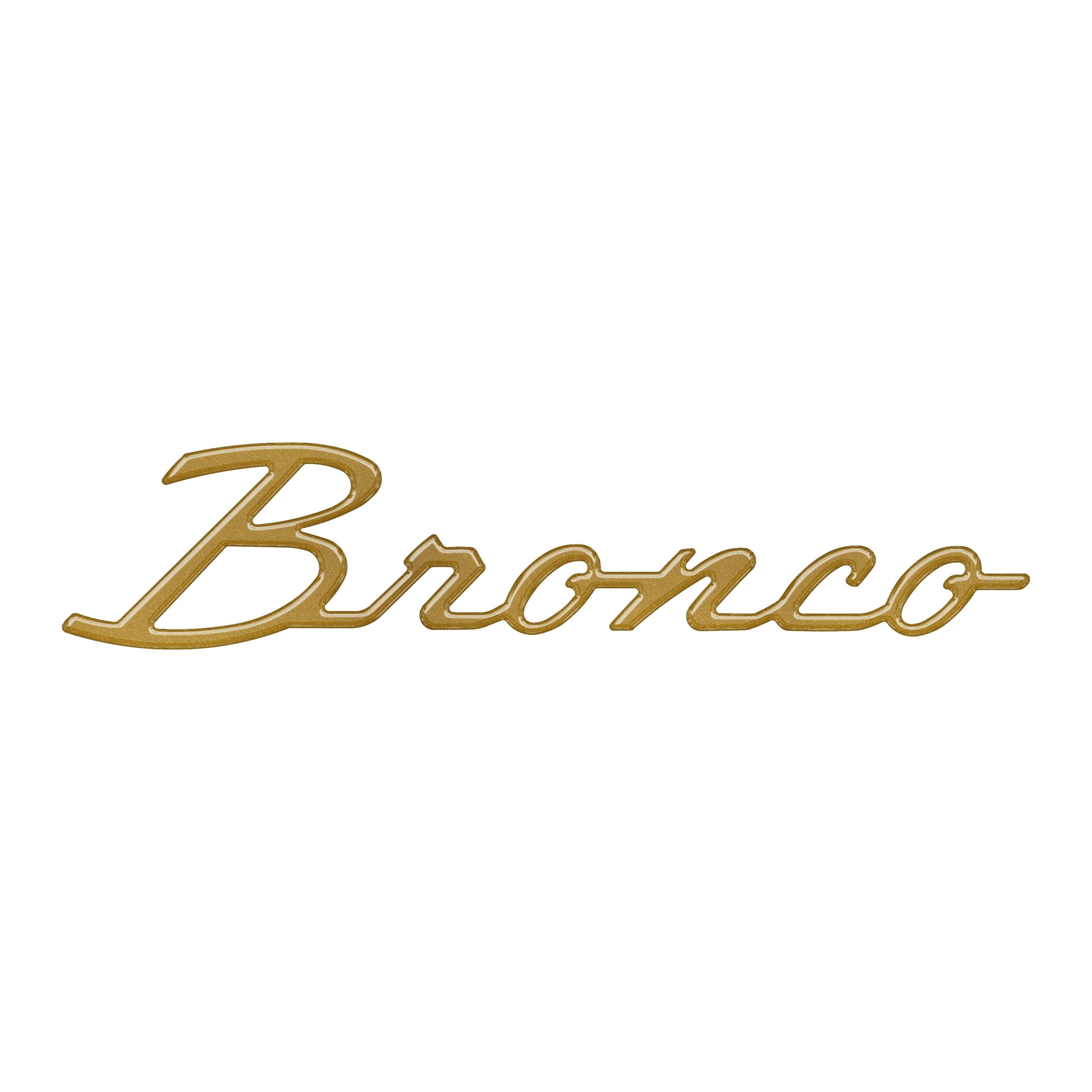 Bronco Cursive Badge Overlays Fits 2021-2026 Ford Bronco
