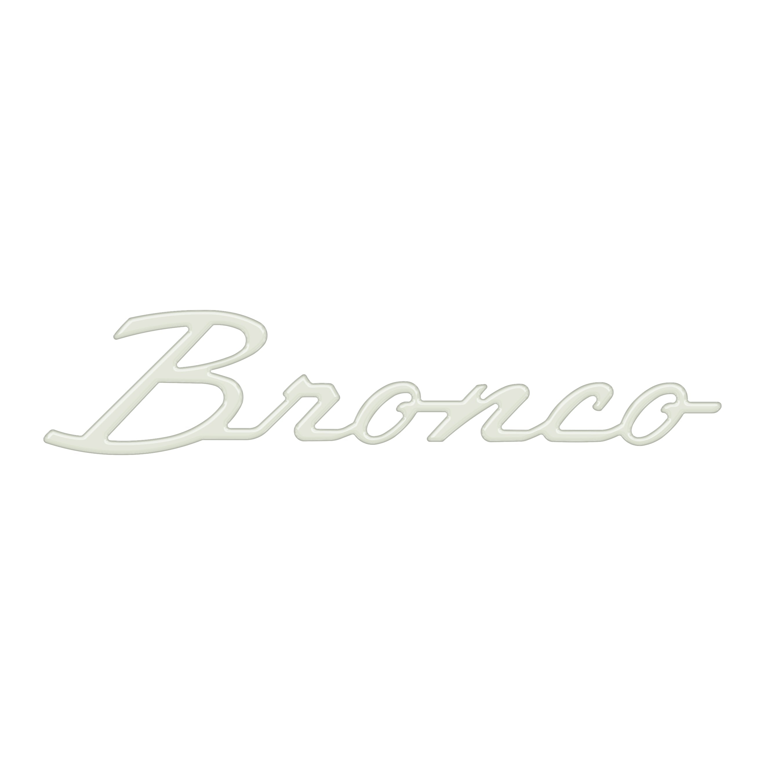 Bronco Cursive Badge Overlays Fits 2021-2026 Ford Bronco