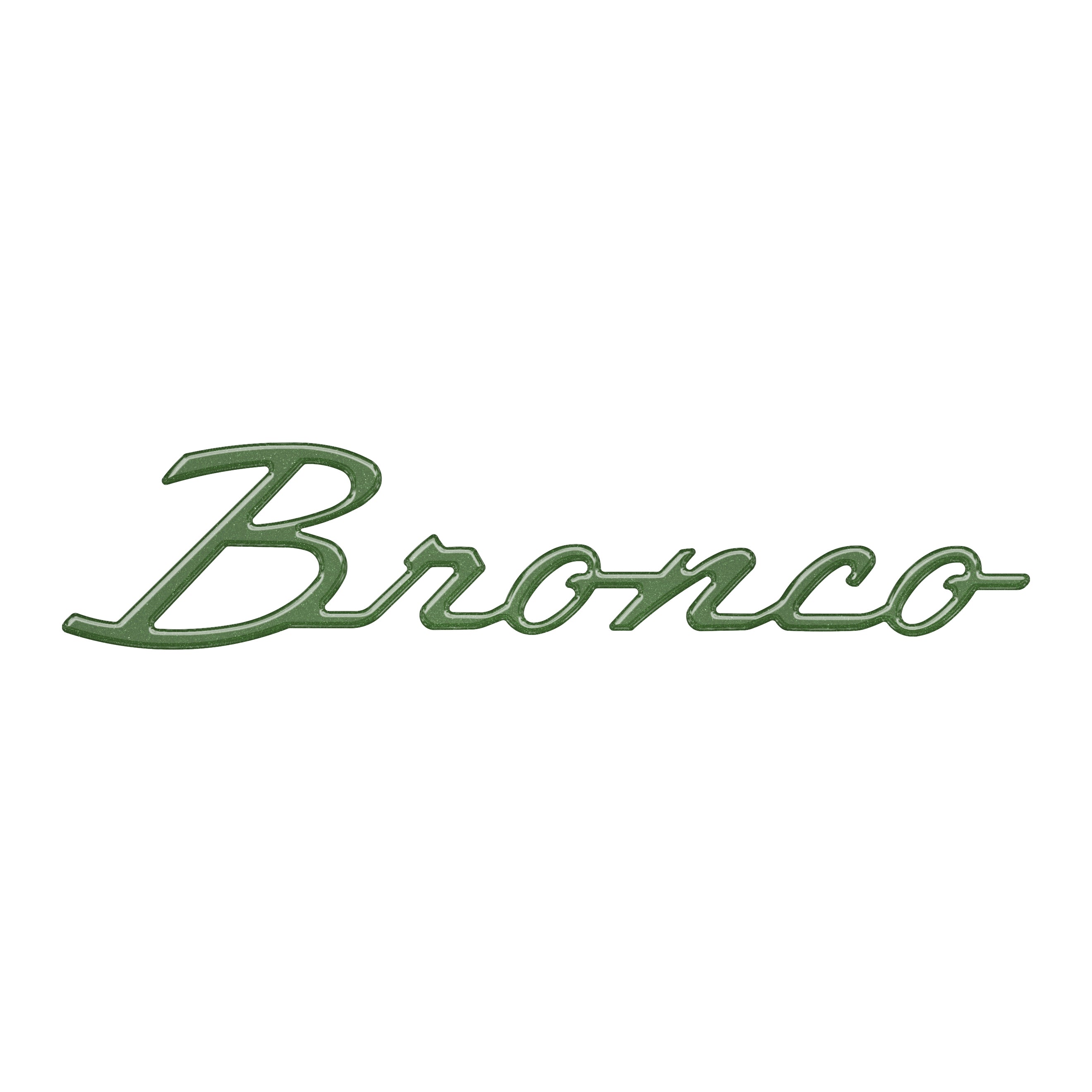 Bronco Cursive Badge Overlays Fits 2021-2026 Ford Bronco
