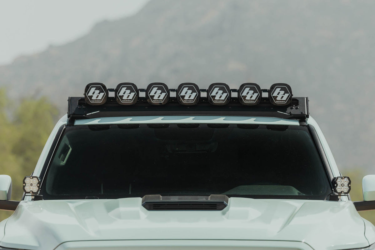 DV8 Offroad Baja Designs XL Linkable light bar mount for DV8 Spec Series roof racks
