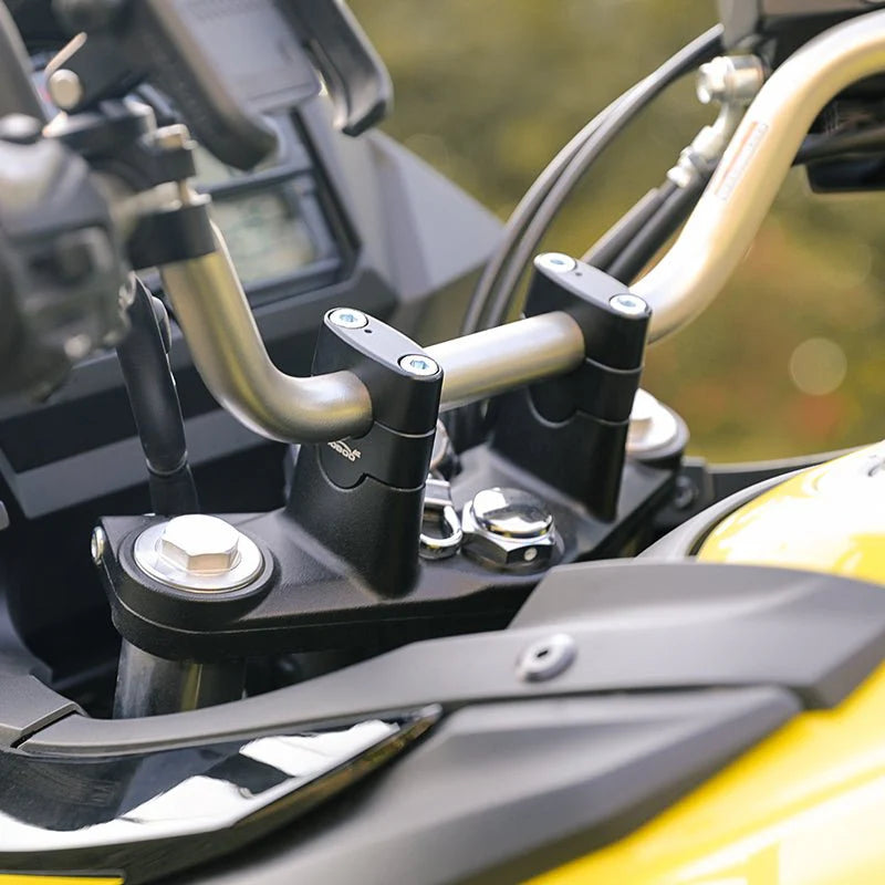 LOBOO Handlebar Risers for Suzuki DL650 V-Strom – CNC Aluminum, Enhanced Comfort & Control