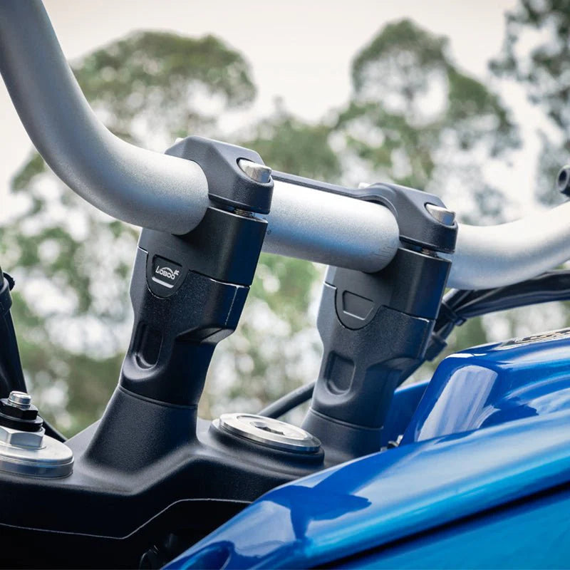 LOBOO Handlebar Risers for Aprilia Tuareg 660 (2022-on) – CNC Aluminum 0.98 in Bar Riser Kit, Black Anodized Finish
