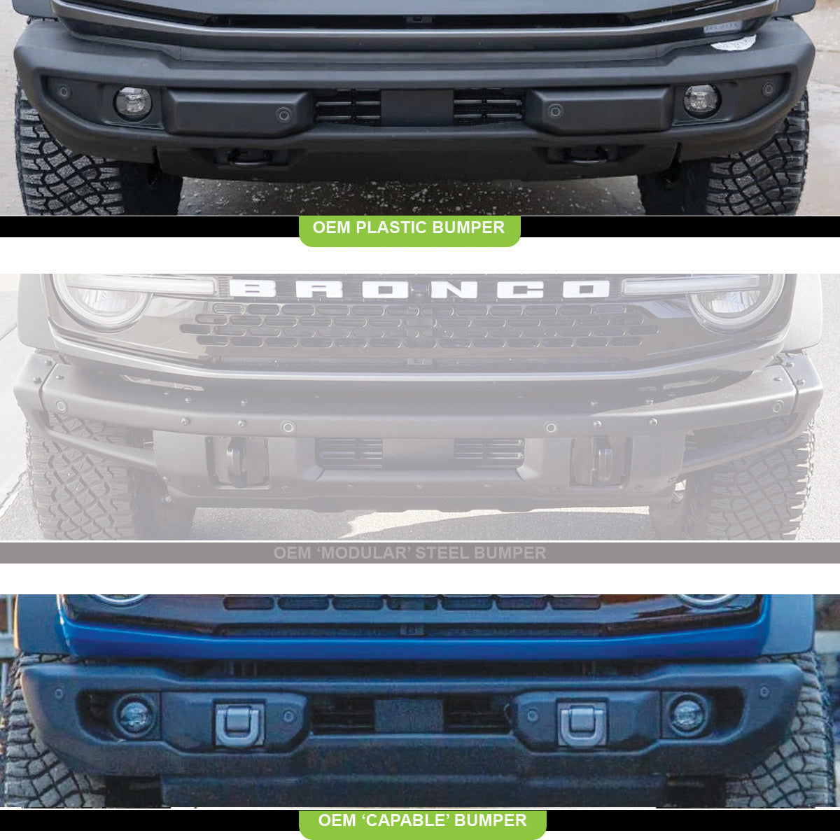 Baja Designs Ford Squadron SAE Fog Pocket Light Kit - Ford 2019-2023 Ranger; 2021-2025 Bronco NOTE: w/ OE Plastic Bumper
