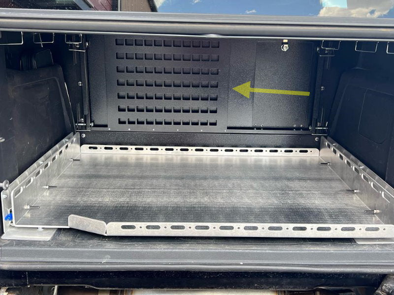 Diabolical Inc Bronco forward wall MOLLE panel with gear