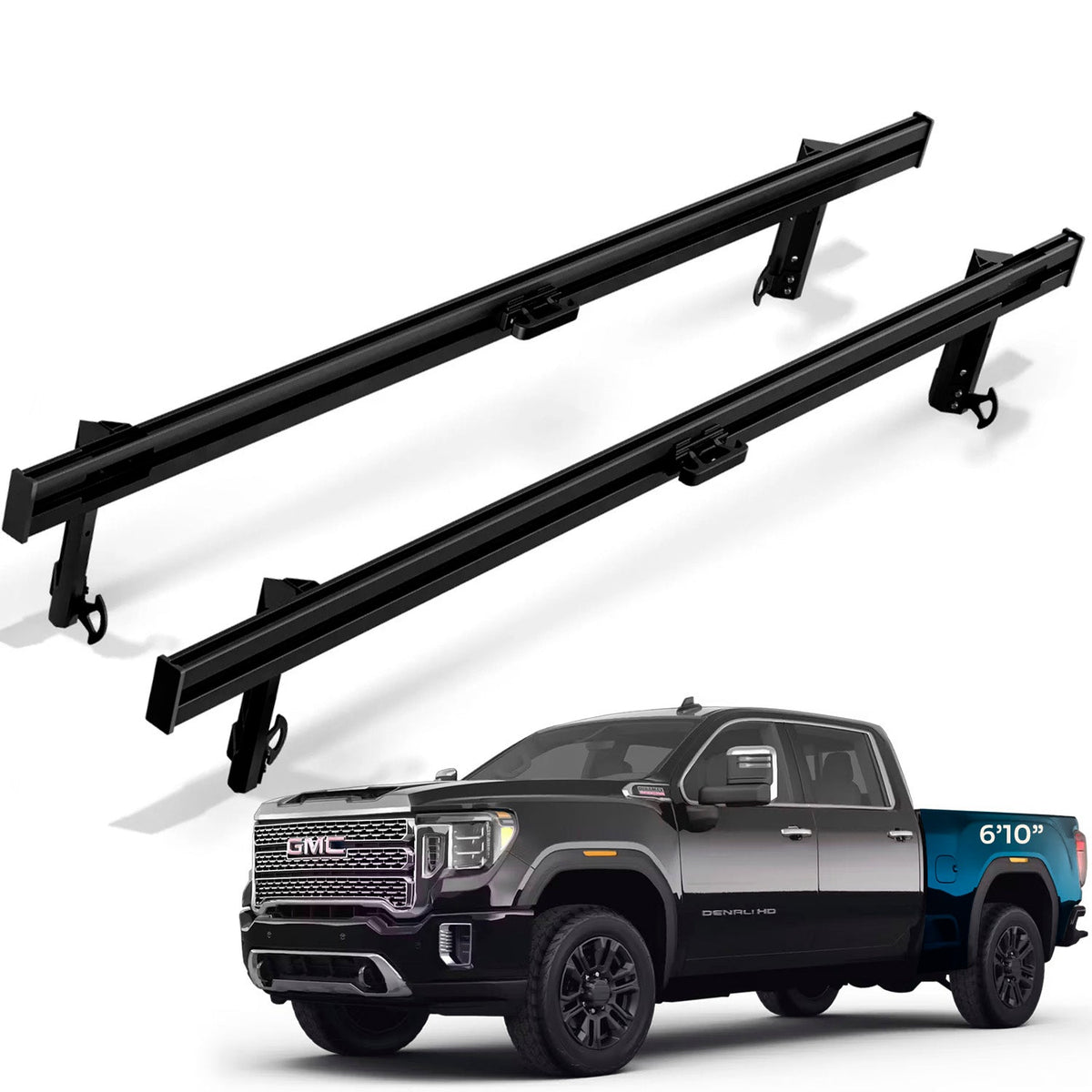 Integral Truck Full Length Bedside Rail for 2020+ Chevrolet Silverado HD and GMC Sierra HD (2500/3500) (6'10" standard bed)