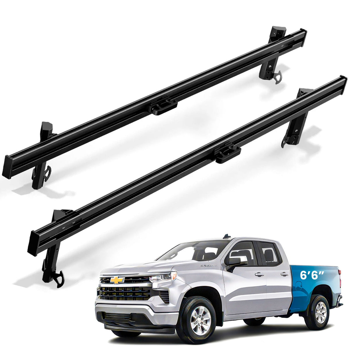 Integral Truck Full Length Bedside Rail for 2019+ Chevrolet Silverado 1500 and GMC Sierra 1500 (6'6" standard bed)