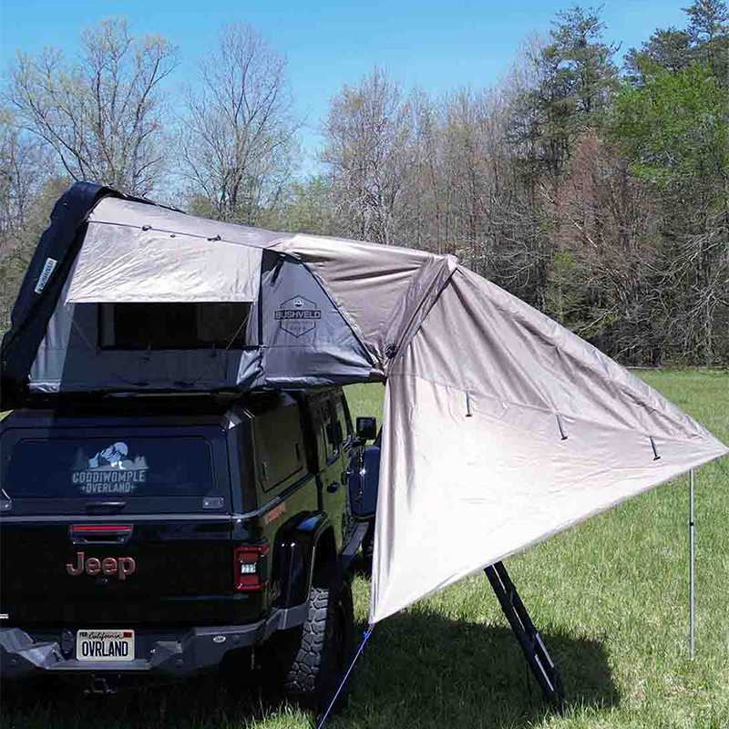 Overland Vehicle Systems awning for HD Bushveld roof top tent - view 2