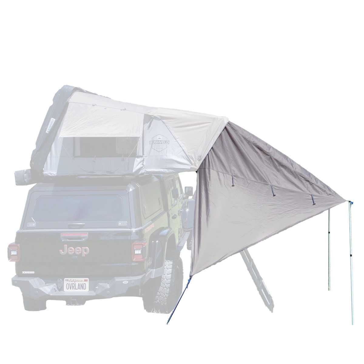 Overland Vehicle Systems awning for HD Bushveld roof top tent