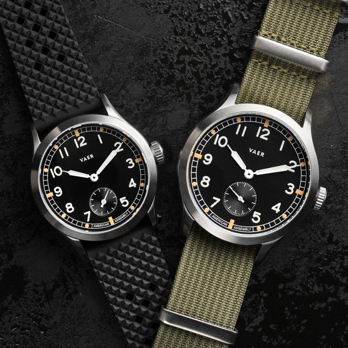VAER C3 Dirty Dozen Field Watch - 36mm Ameriquartz