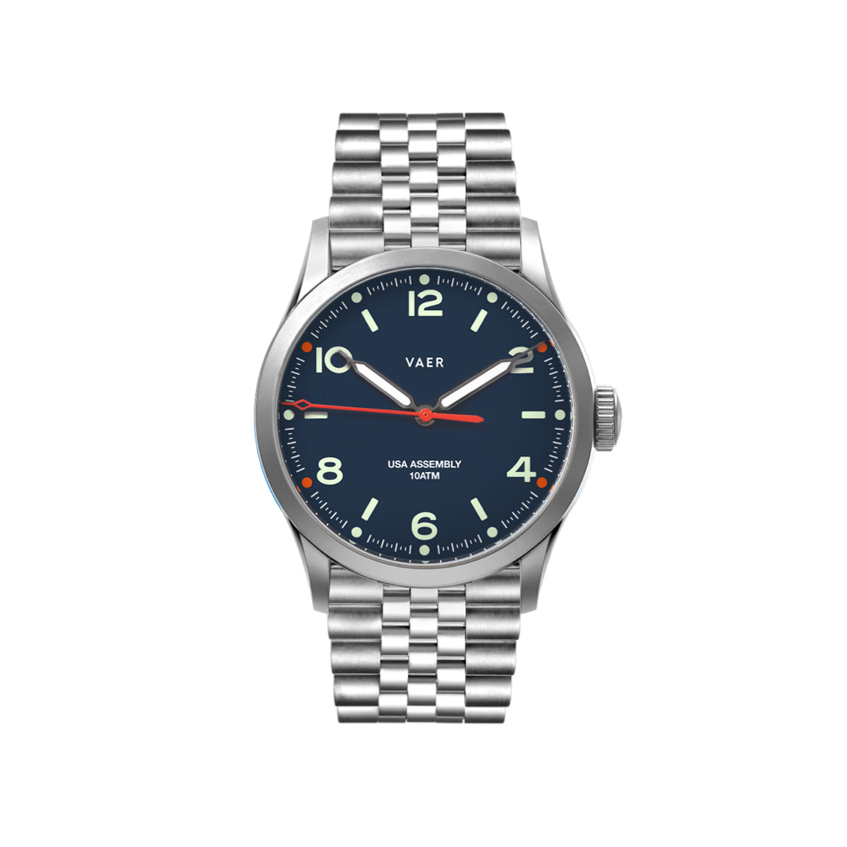 VAER C3 Design Navy Field Watch - 36mm USA Solar