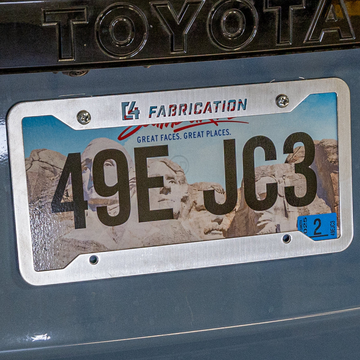 C4 Fabrication License Plate Frame