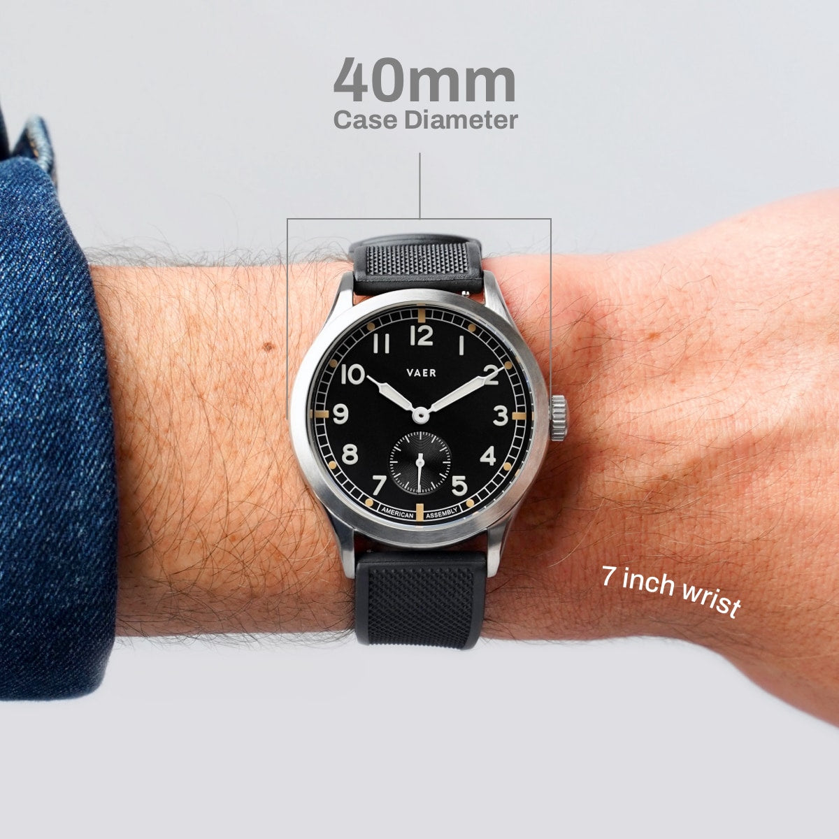 VAER C5 Dirty Dozen Field Watch - 40mm Ameriquartz