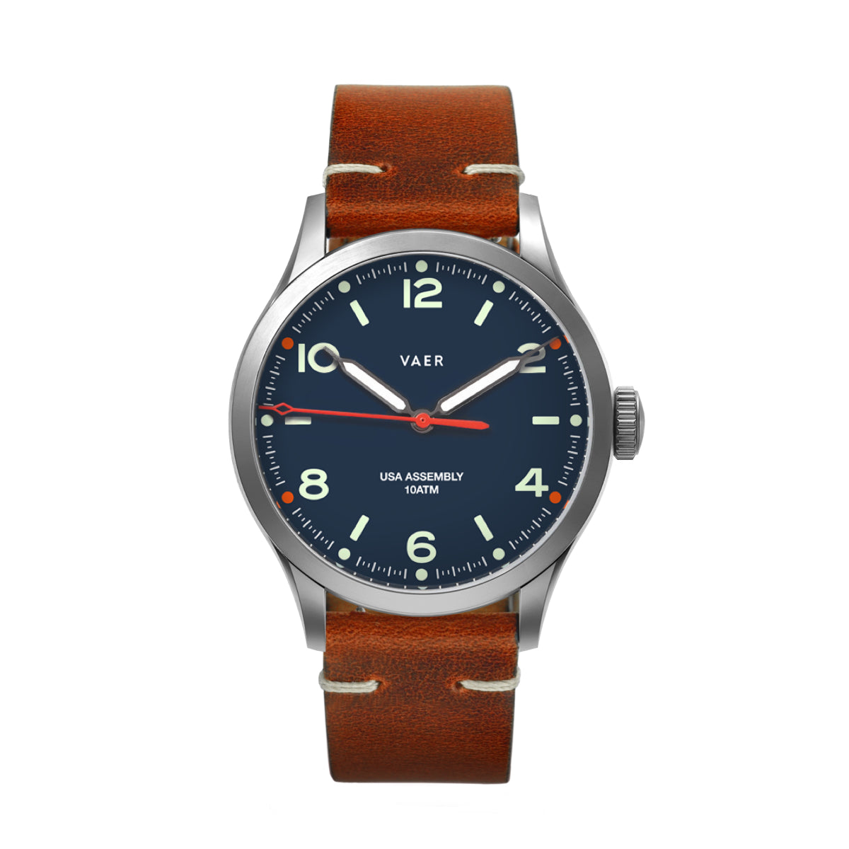 VAER C5 Design Navy Field Watch - 40mm USA Solar