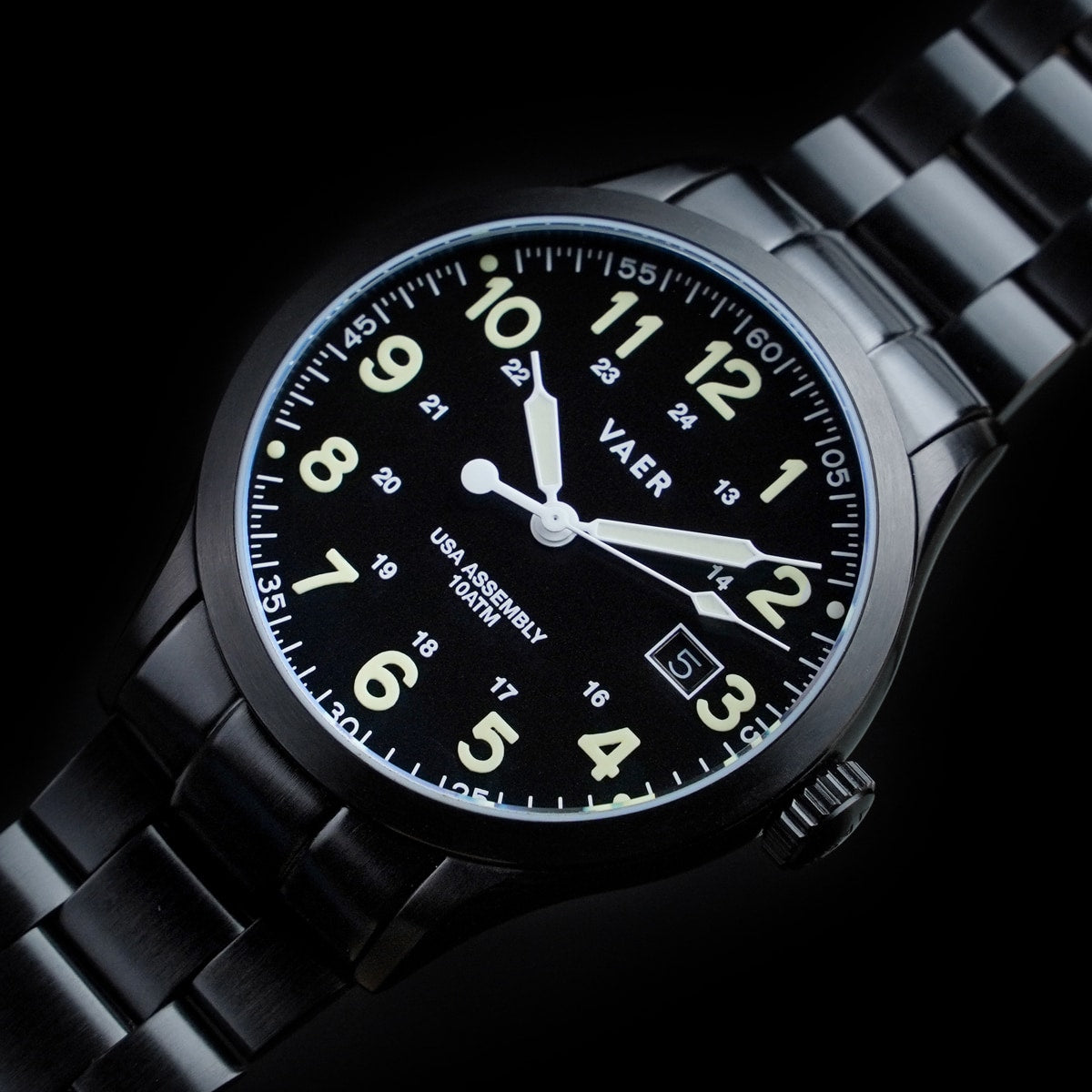 VAER C5 Tactical Field Watch - 40mm Ameriquartz