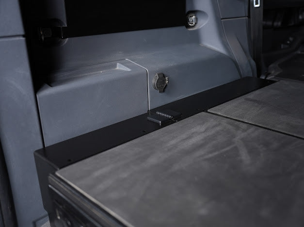 Diabolical Inc Grenadier leveling kit panels beside the drawer system