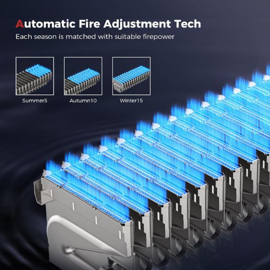 Camplux Climatech-7 Indoor Tankless Gas Water Heater 5.28 GPM | White