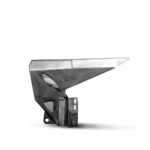 Steel front bumper for Toyota off-road vehicles, angled view with cutout details, isolated