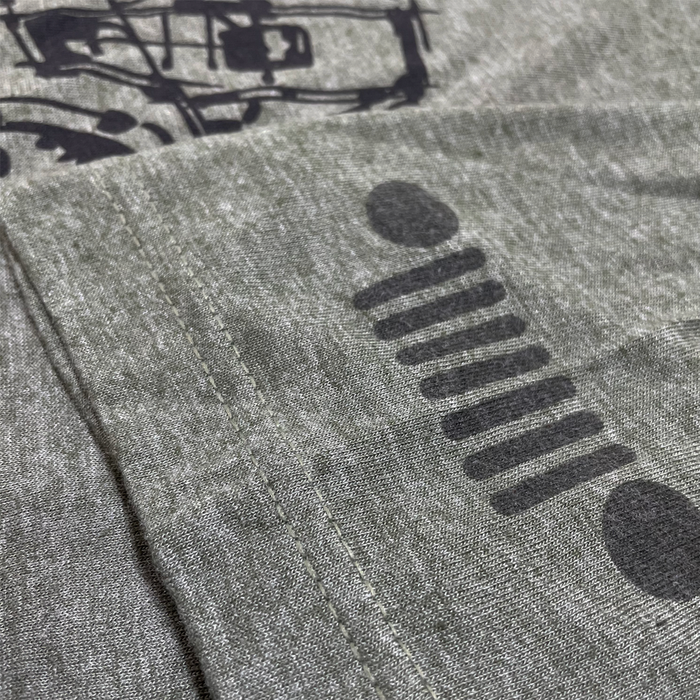 Camiseta verde militar de mezcla triple para hombre Jeep® CJ - Serie LDD