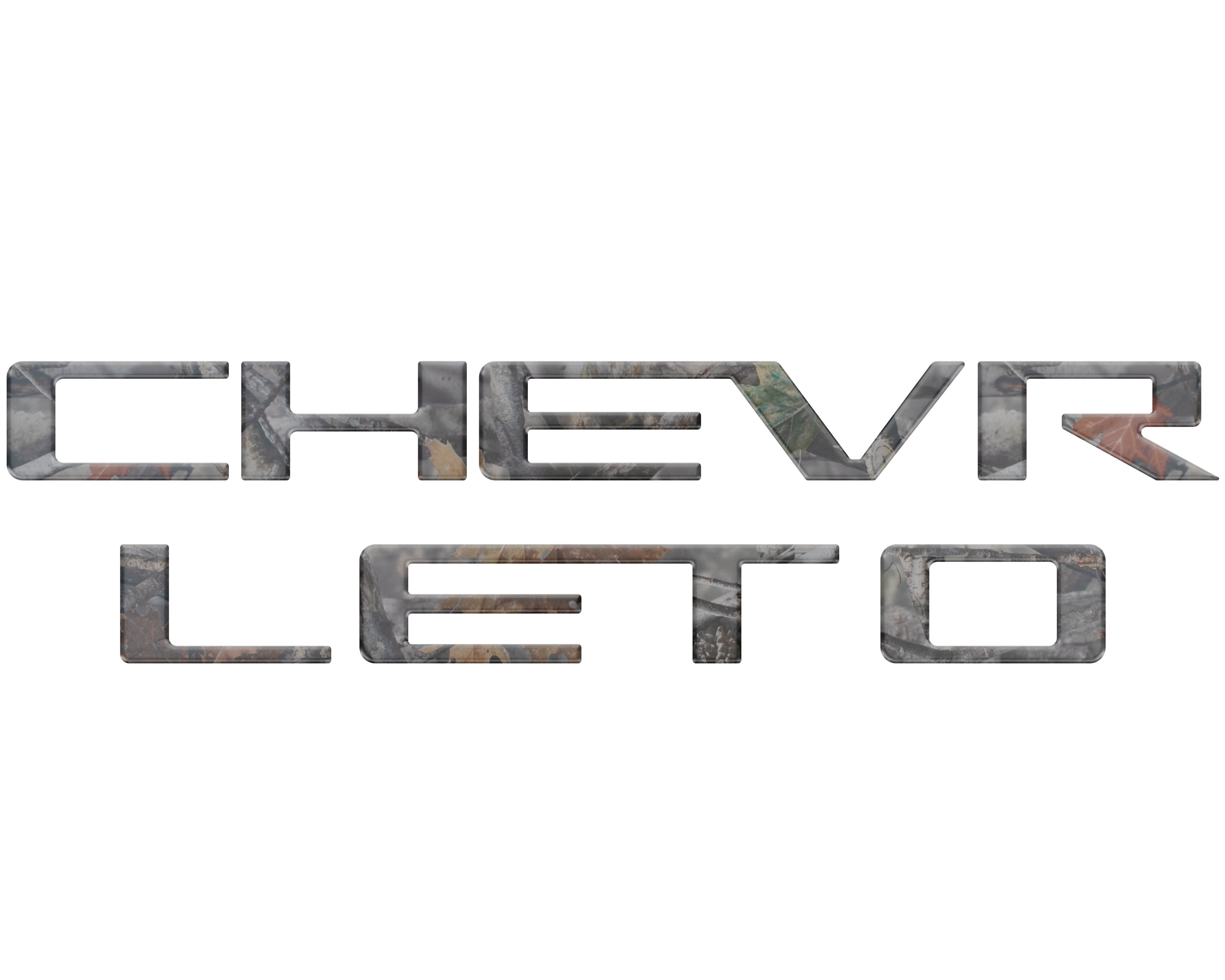 Tailgate Letter Inserts Fits 2023-2026 Chevrolet Colorado