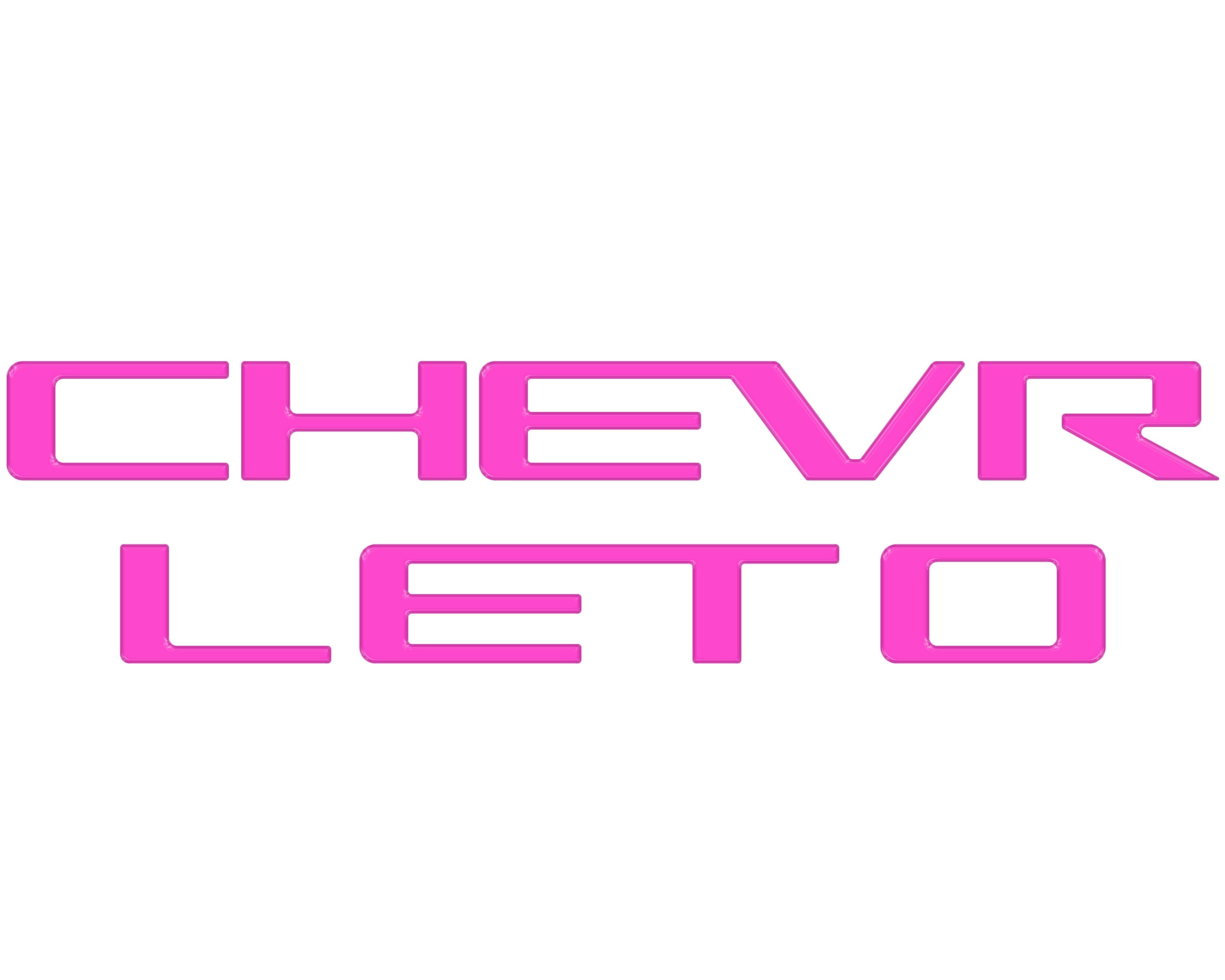 Tailgate Letter Inserts Fits 2023-2026 Chevrolet Colorado