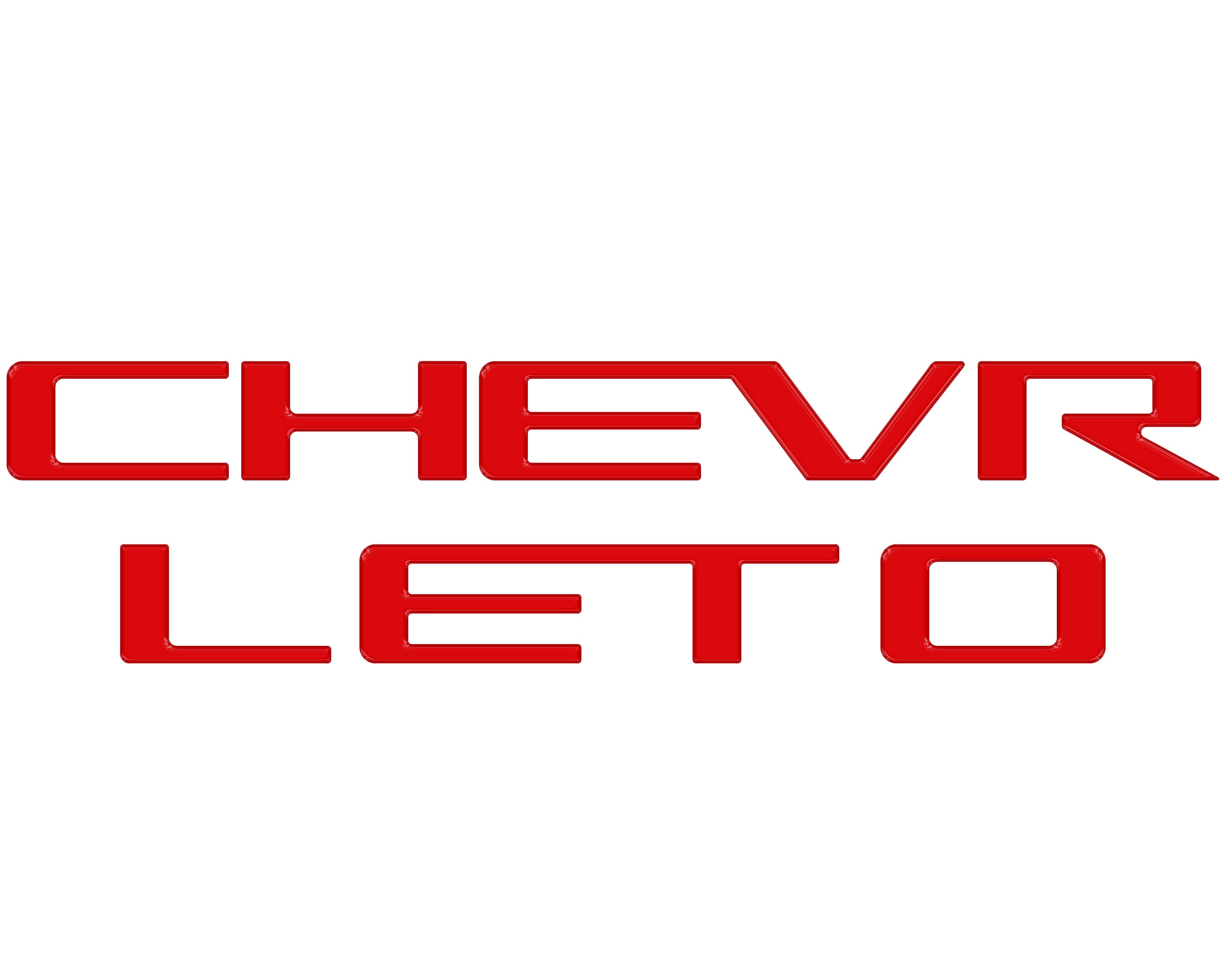 Tailgate Letter Inserts Fits 2023-2026 Chevrolet Colorado