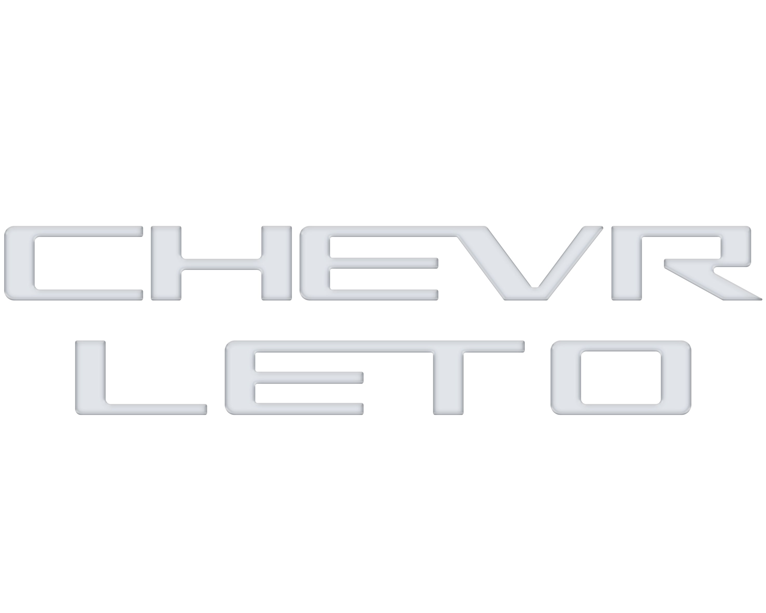 Tailgate Letter Inserts Fits 2023-2026 Chevrolet Colorado