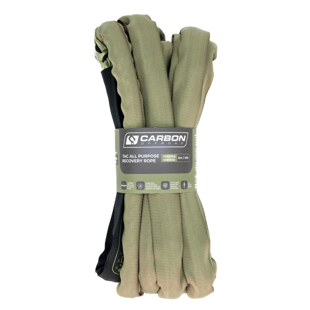 Carbon Offroad TAC 4x4 all purpose recovery rope for universal fit