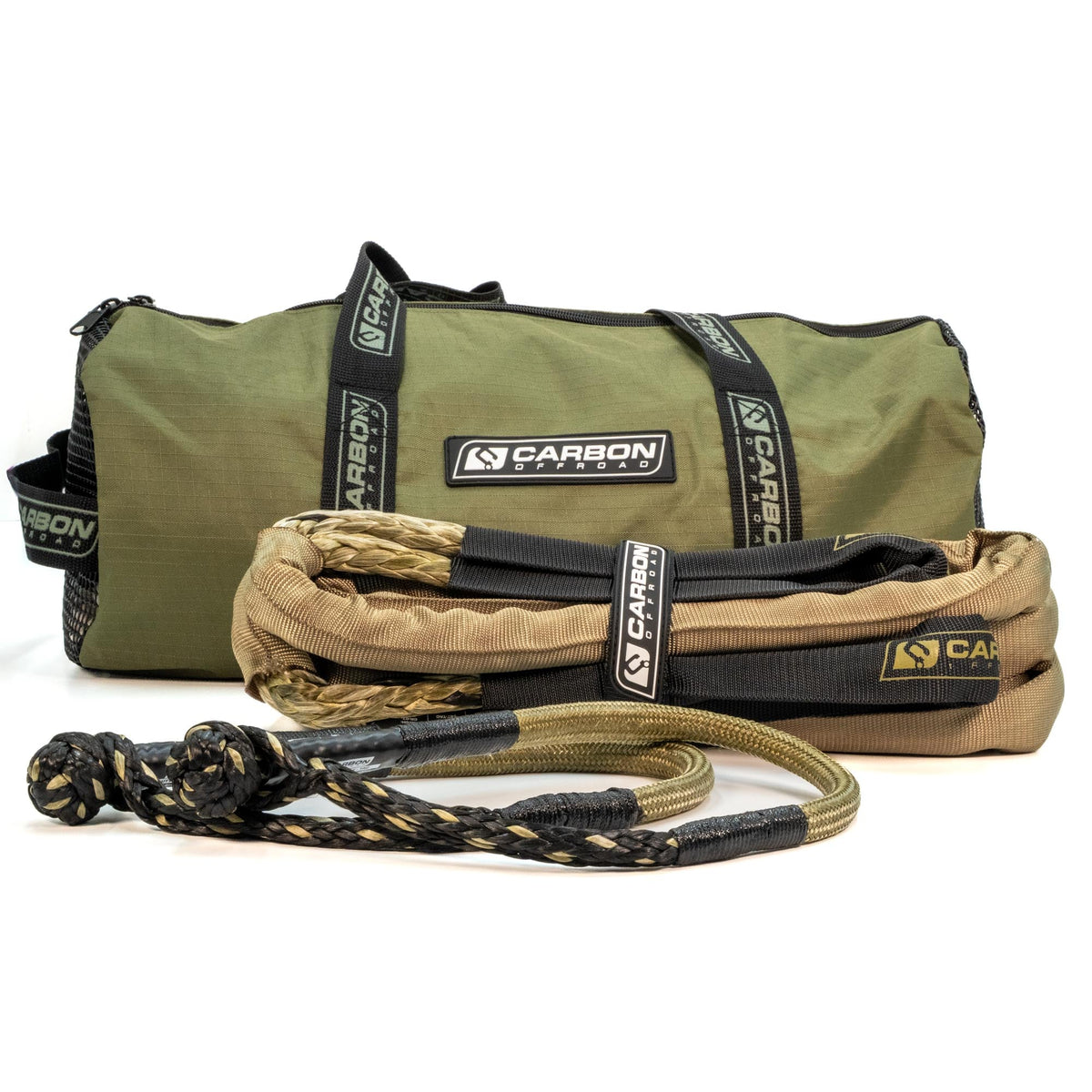 Carbon Offroad TAC small vehicle rope and soft shackle combo for universal fit