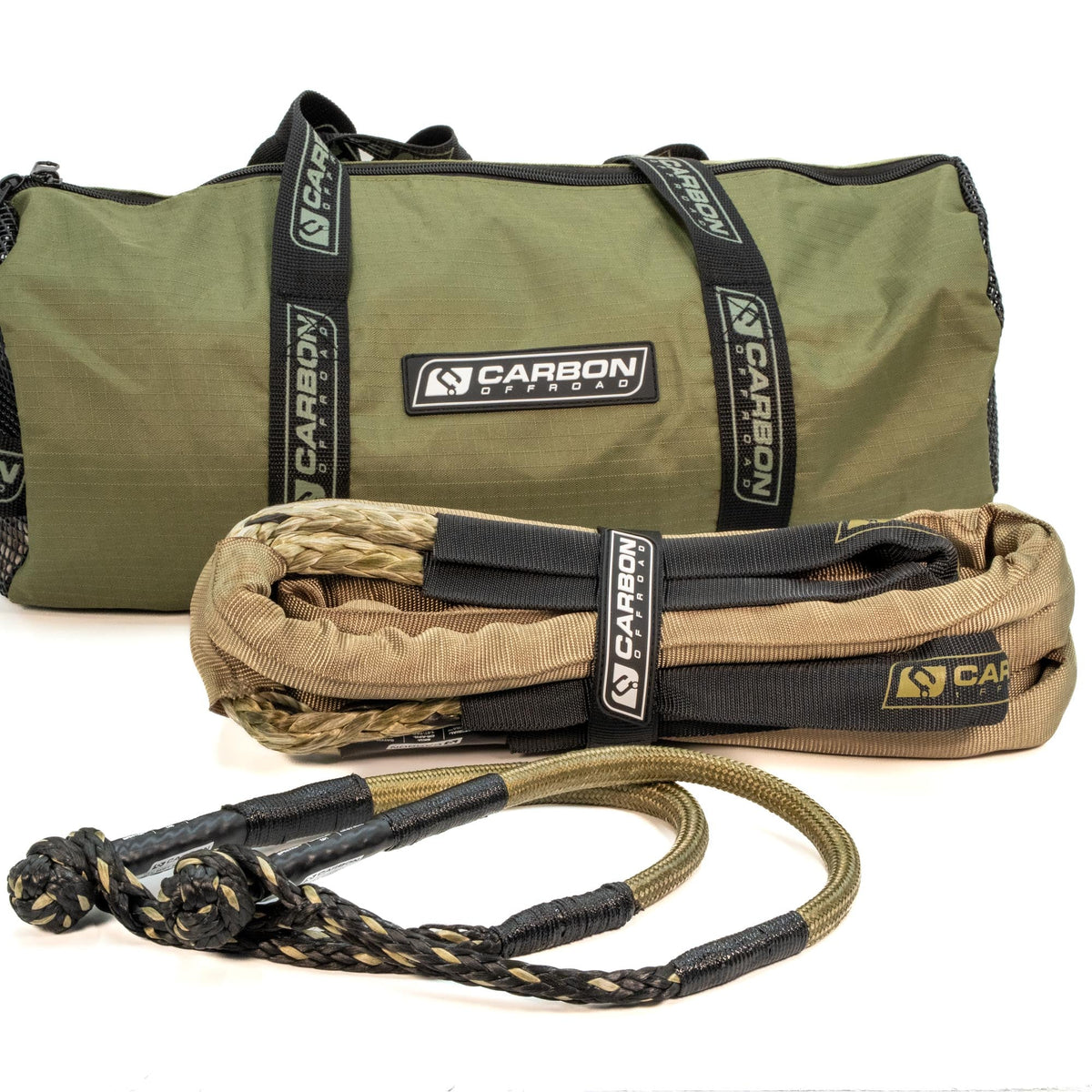 Carbon Offroad TAC small vehicle rope and soft shackle combo for universal fit