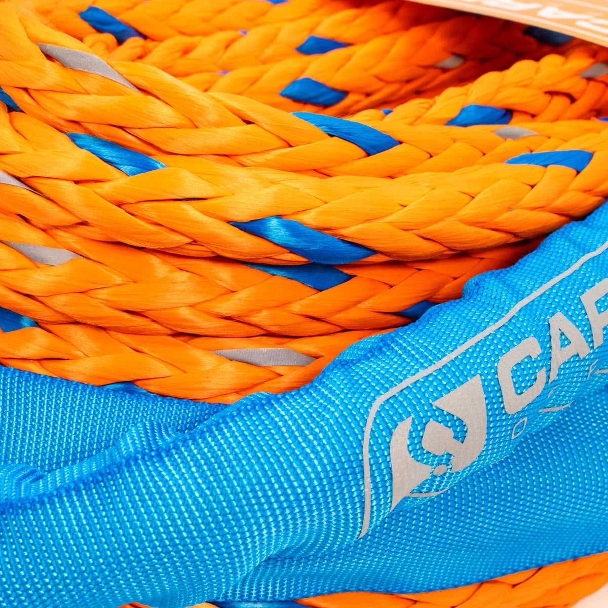 Carbon Offroad high-vis large vehicle winch extension rope for universal fit