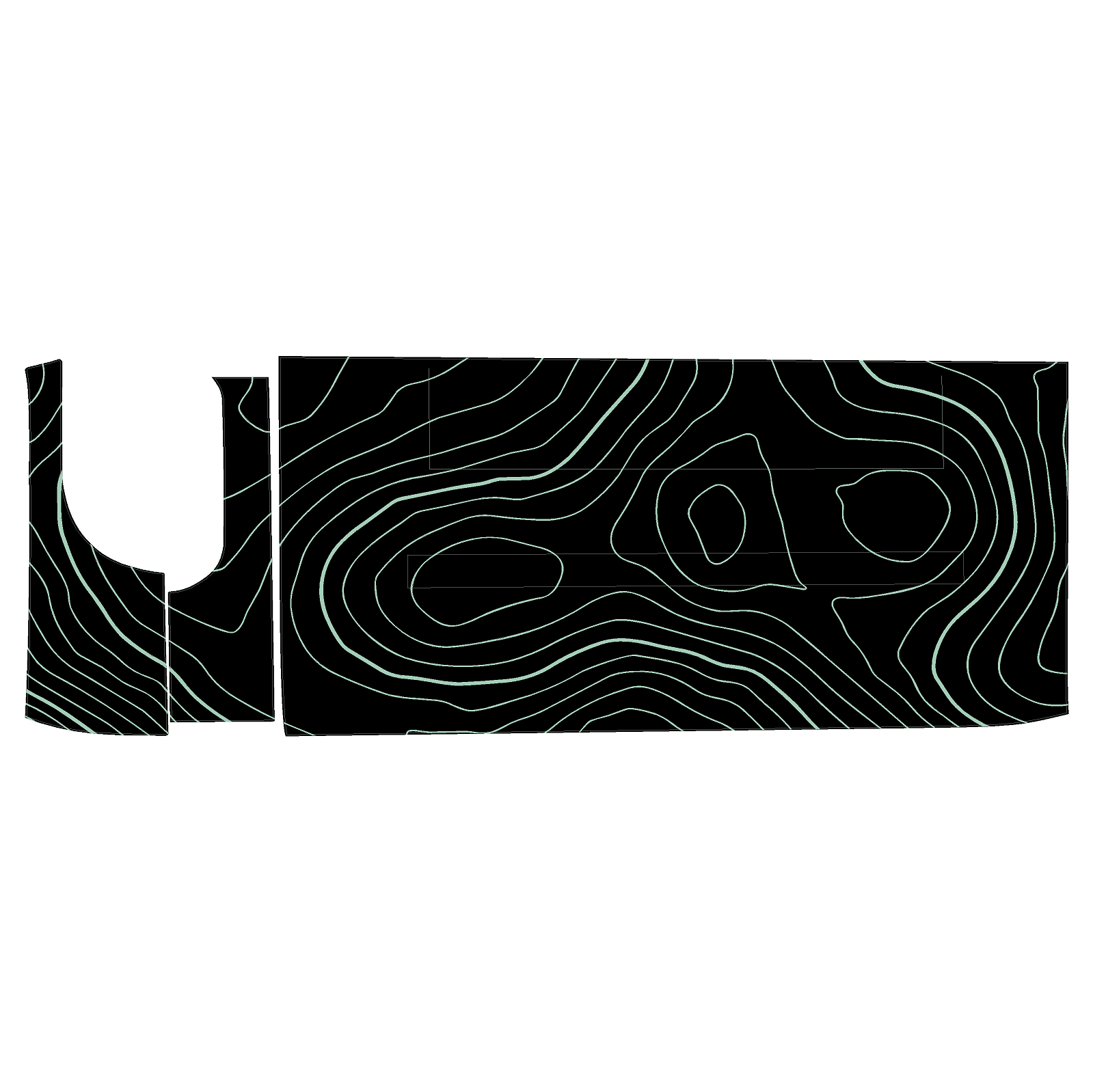Topo 3 Piece Dash Kit (Printed Series) - 2021+ Bronco