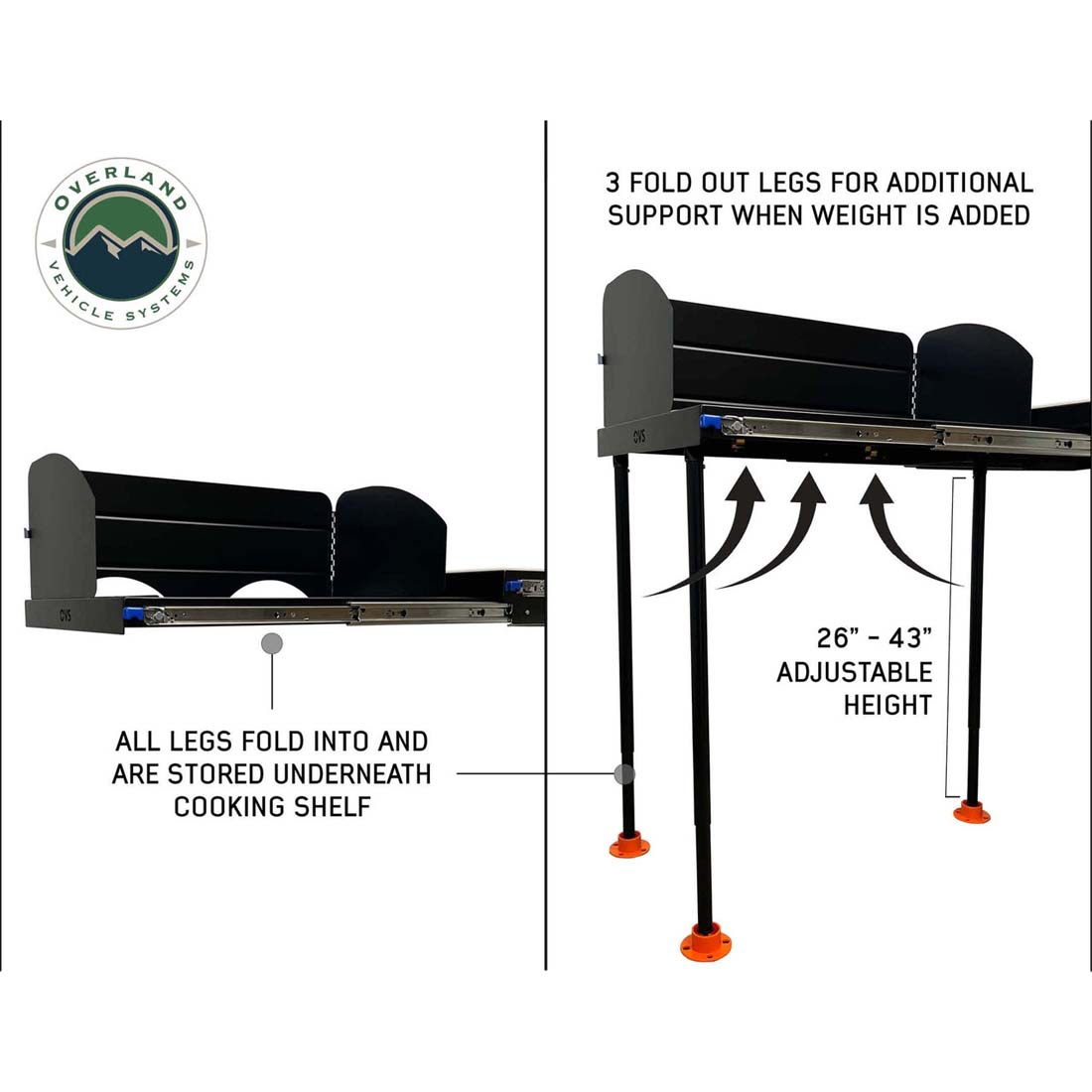 Overland Vehicle Systems camp cargo box kitchen with slide-out sink - view 4