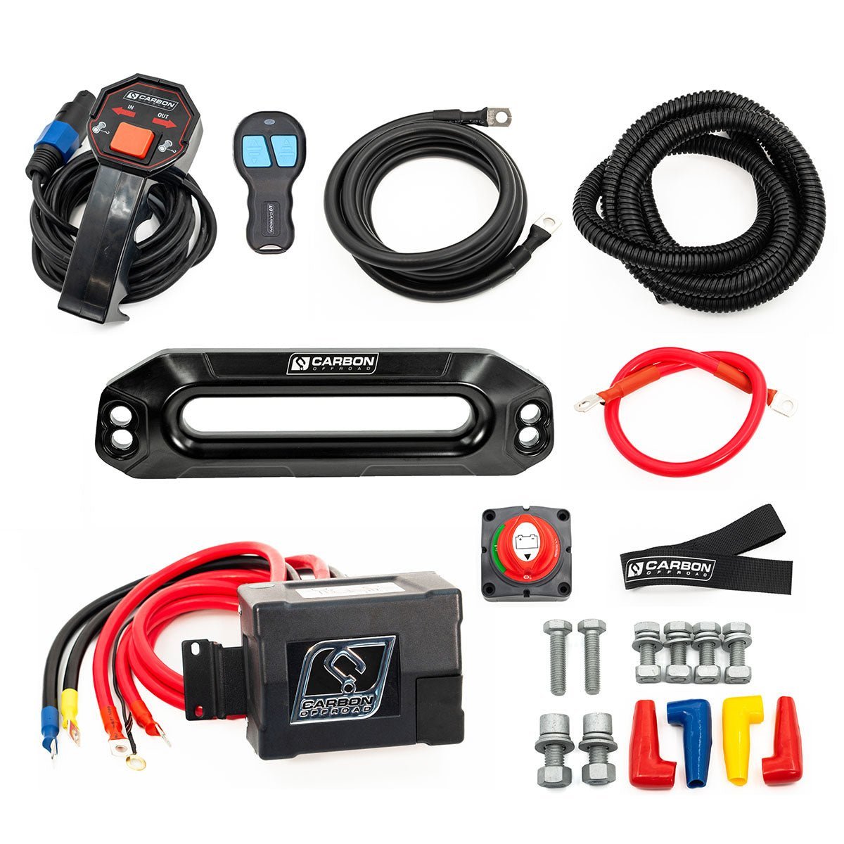 Carbon-12K-12000lb-Winch-V3X-Wiring-Kit-12-Volt - NVMOS
