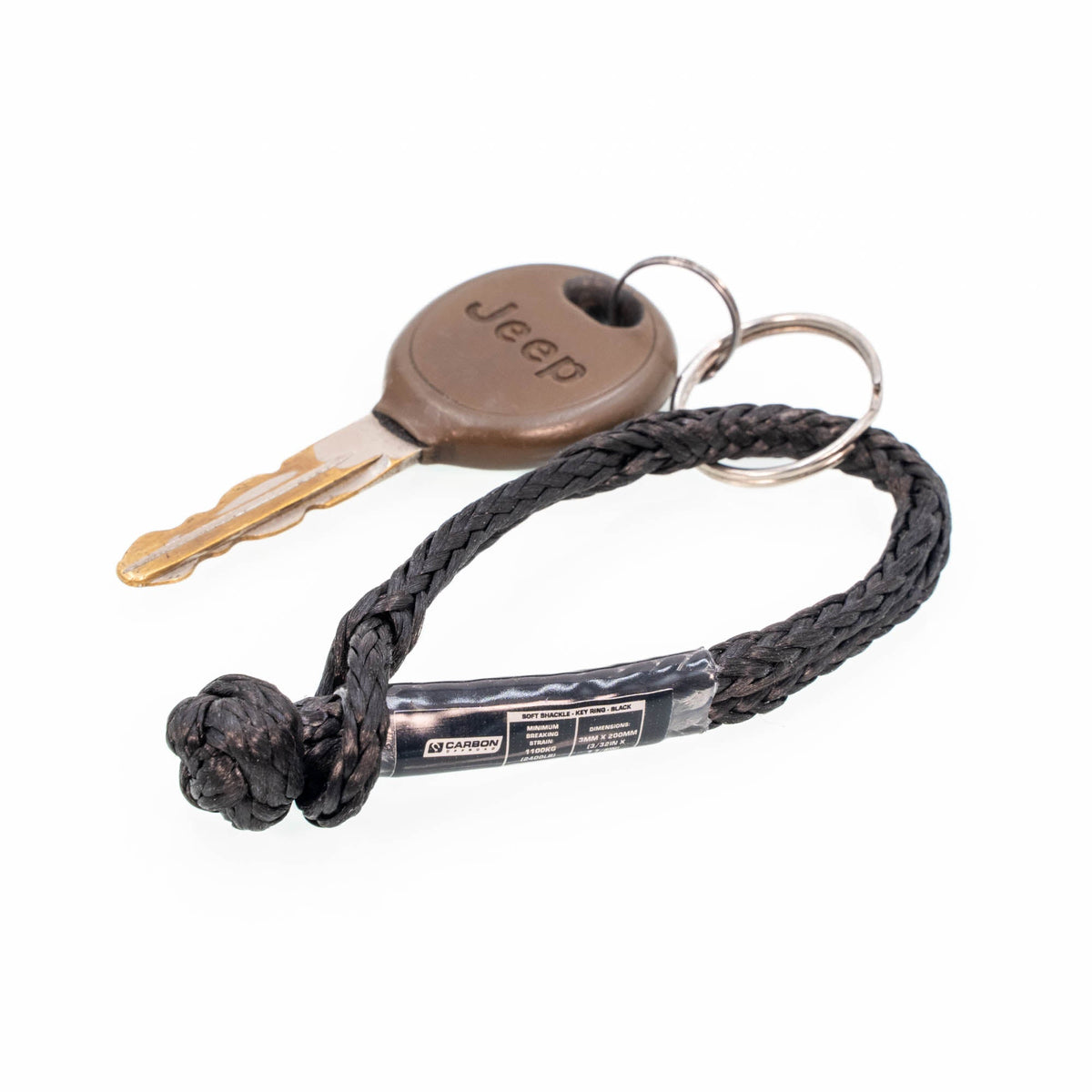Carbon Offroad soft shackle keyring 1.1 ton for universal fit