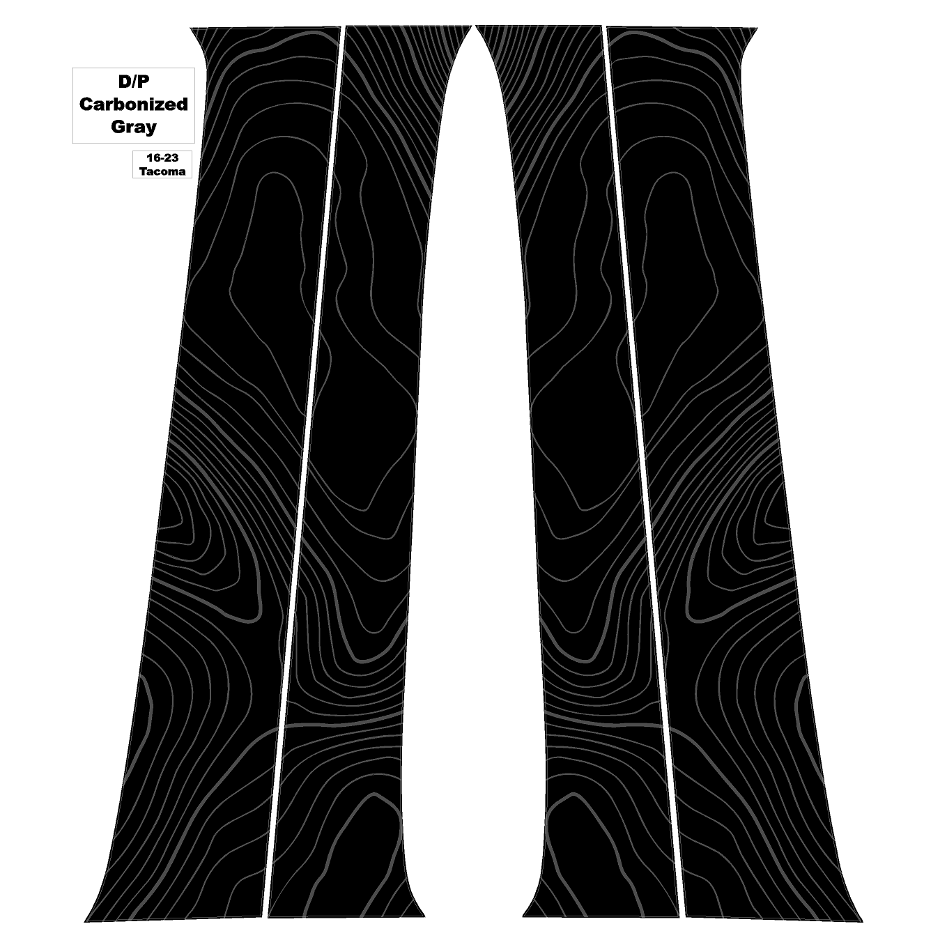 Topo B Pillar Overlays - 2016-2023 Tacoma Double Cab