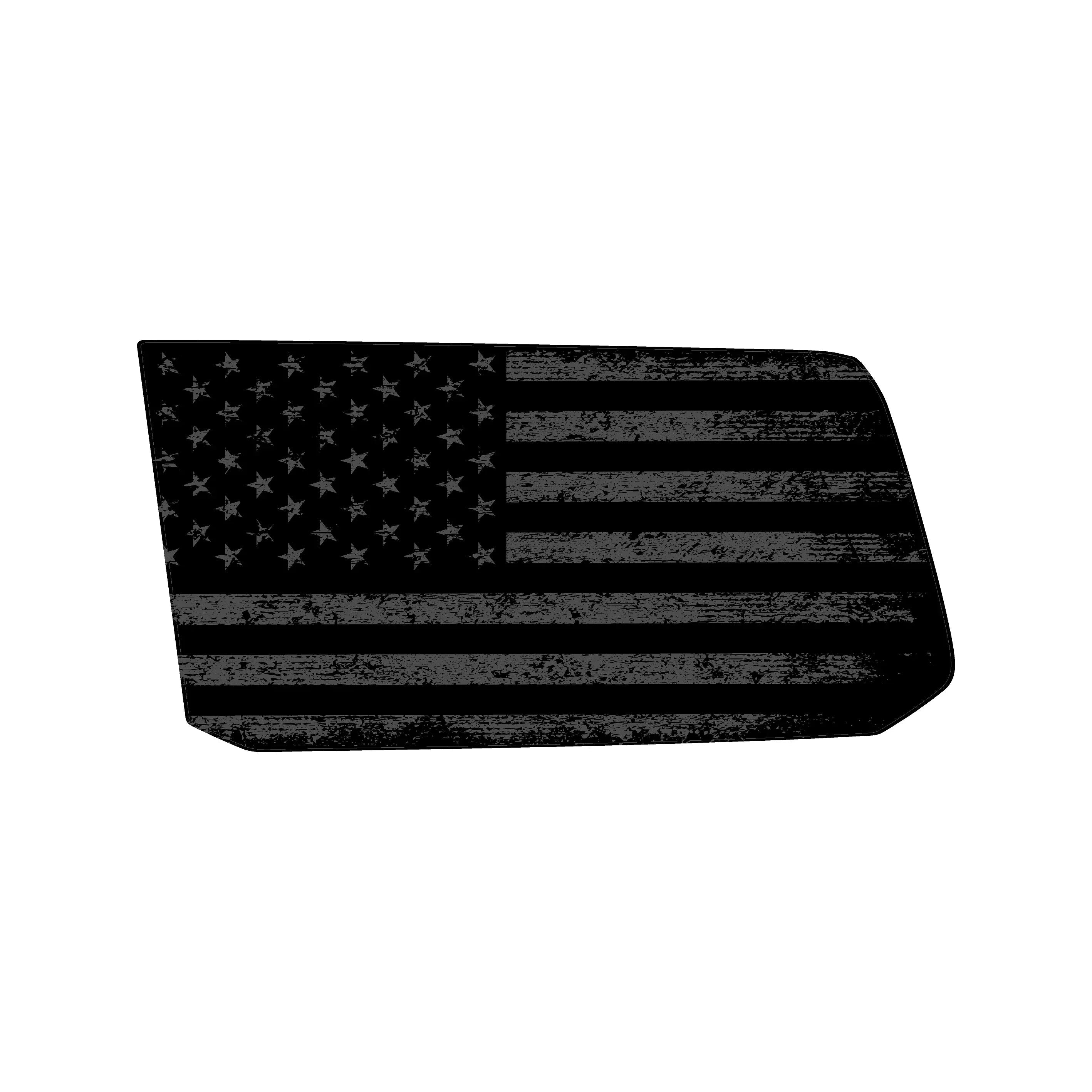 American Flag Rear Window Overlays V2 (Perforated) - 2024+ Land Cruiser