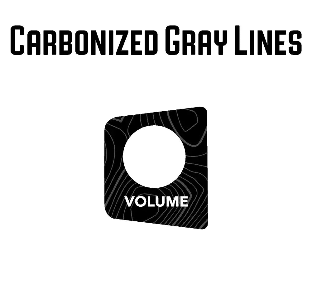 StickerFab Topographic Volume Button Trim Cover - 2024+ Land Cruiser