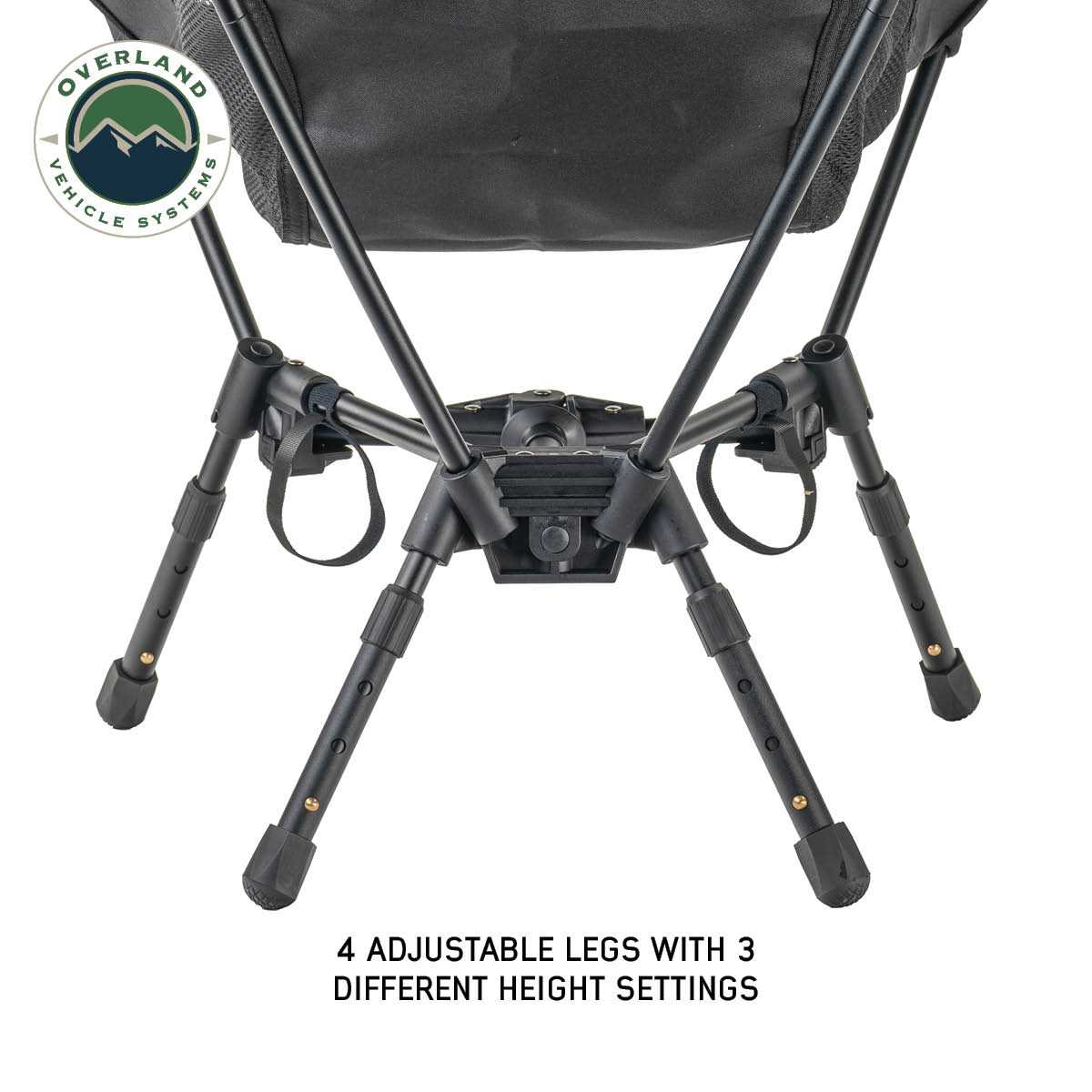 Overland Vehicle Systems compact camping chair with collapsible aluminum frame - view 6