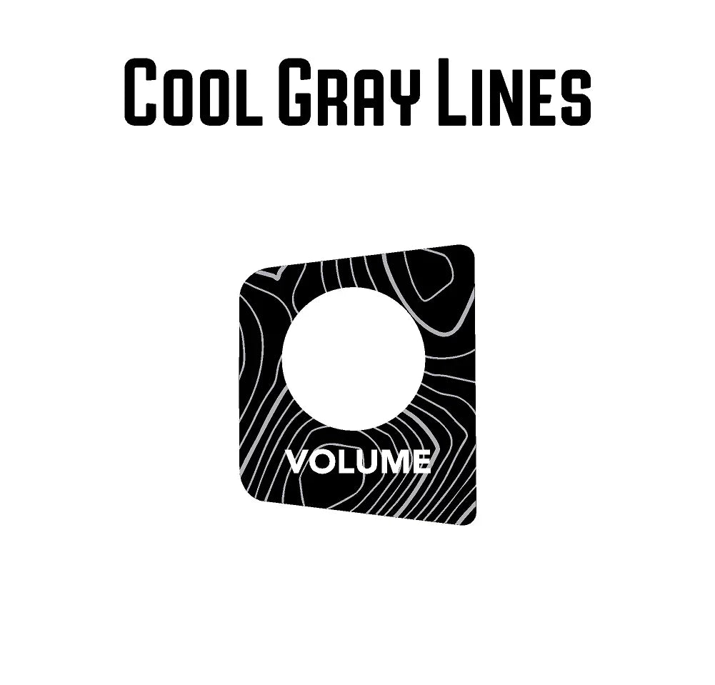 StickerFab Topographic Volume Button Trim Cover - 2024+ Land Cruiser