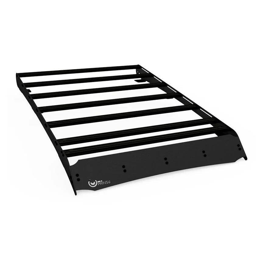 Black roof rack for overlanding, expedition camping, vehicle accessory for SUVs and trucks