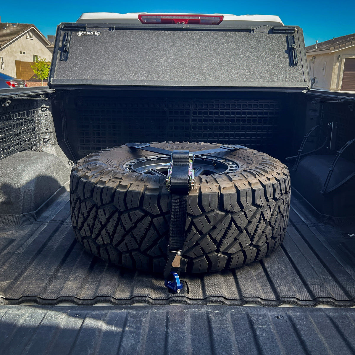 Charvonia Design billet spare tire mount D-rings for universal fit