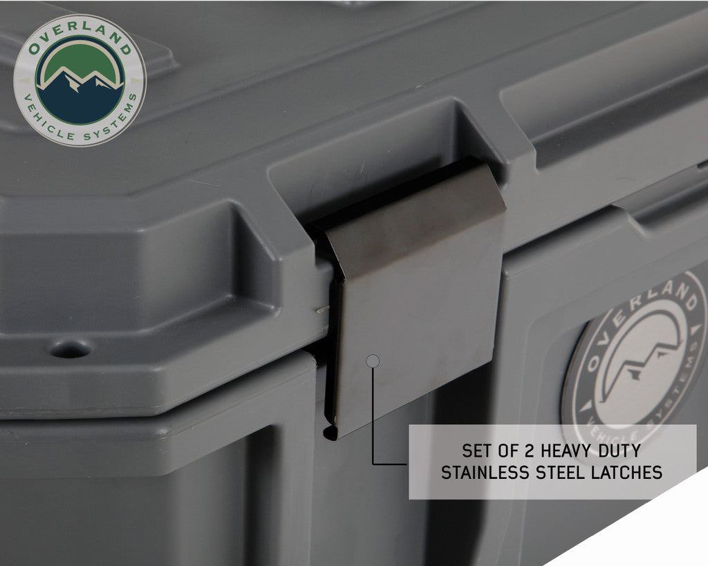 OVS D.B.S. Dark Grey Dry Box with Drain, and Bottle Opener