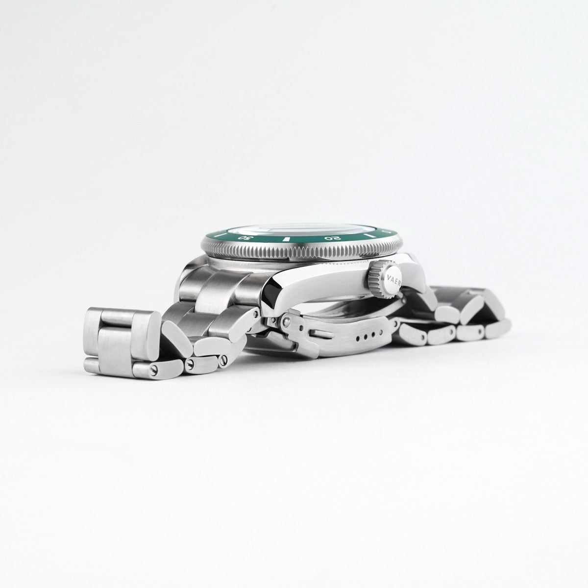 VAER D4 Meridian Green Solar Mens Watch - 38mm USA