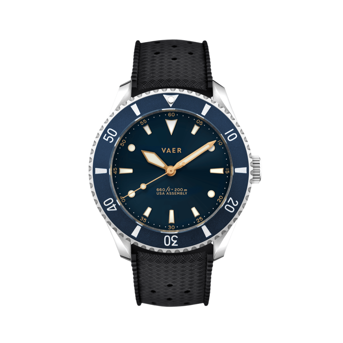 VAER D5 Watch - Meridian Navy - USA Auto 39mm