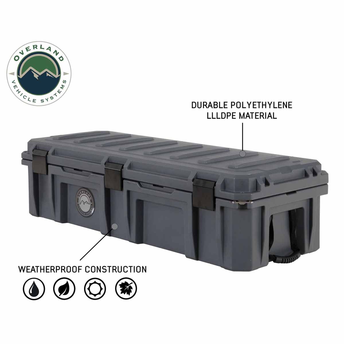 Overland Vehicle Systems D.B.S. 117 quart dark grey dry box - view 4