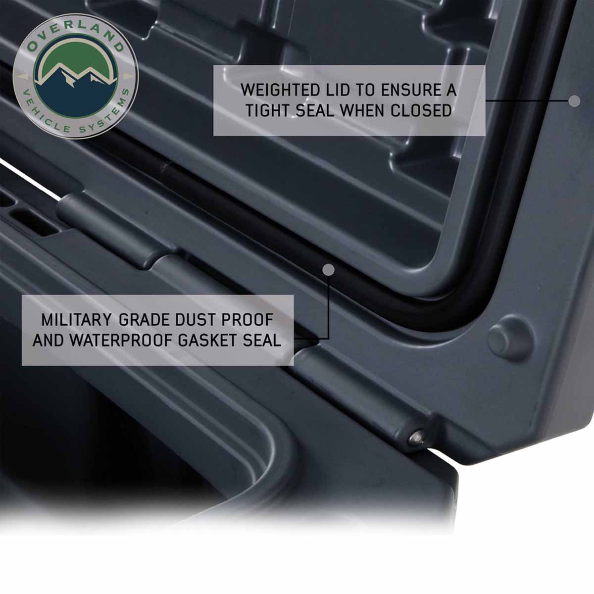 Overland Vehicle Systems D.B.S. 169 quart dry box with wheels - view 5
