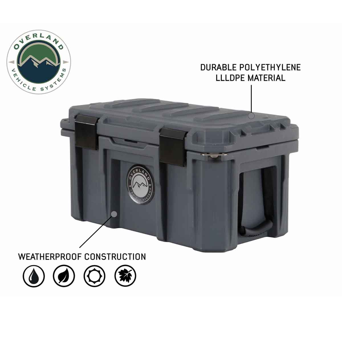 Overland Vehicle Systems D.B.S. 53 quart dark grey dry box - view 4
