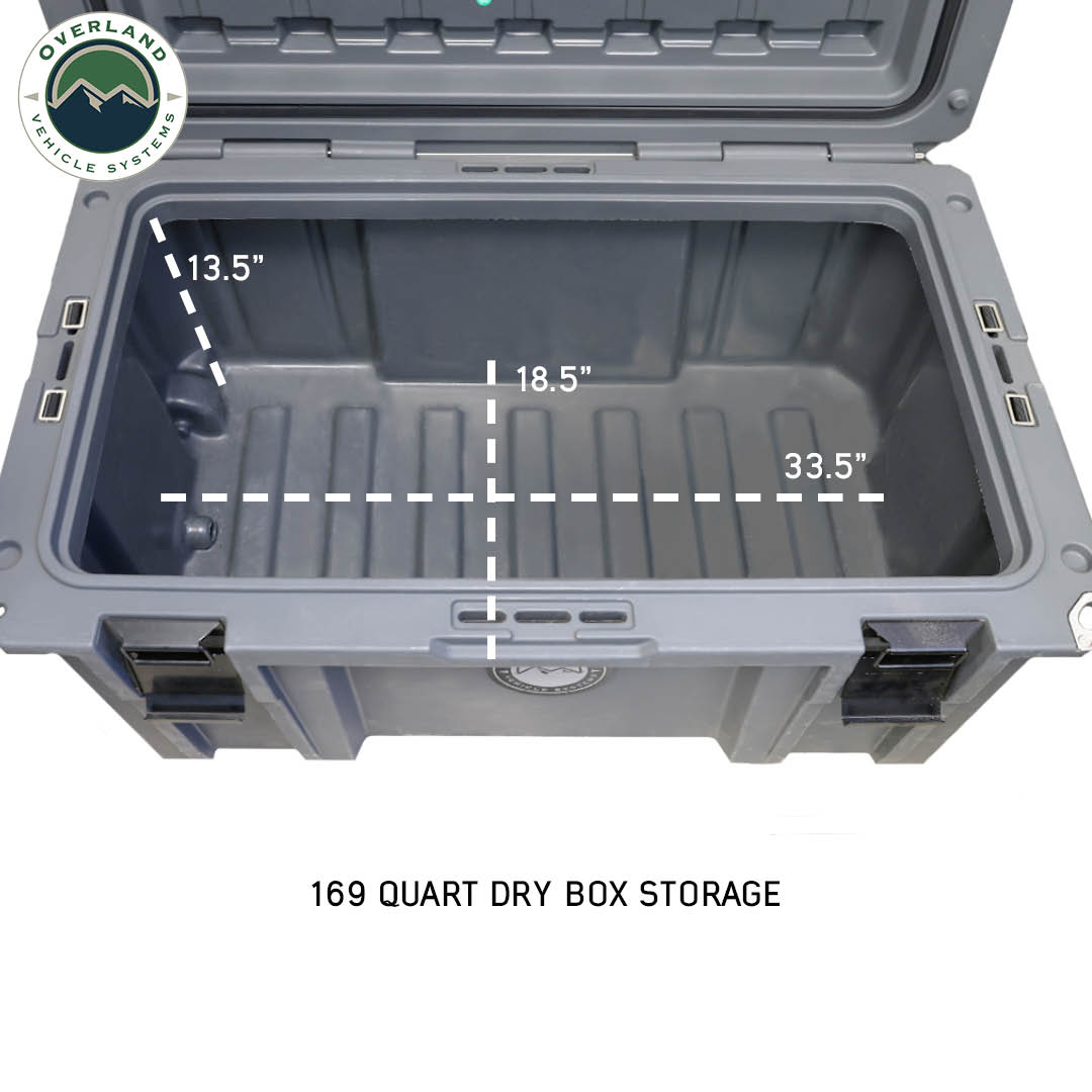 Overland Vehicle Systems D.B.S. 169 quart dry box with wheels - view 3