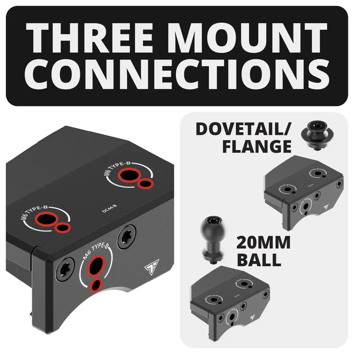 2024+ Toyota Tacoma (8" Screen ONLY) & 2025+ Toyota 4Runner LINK™ Dash Clip with Universal Dual-T / Cobb Tuner Mount