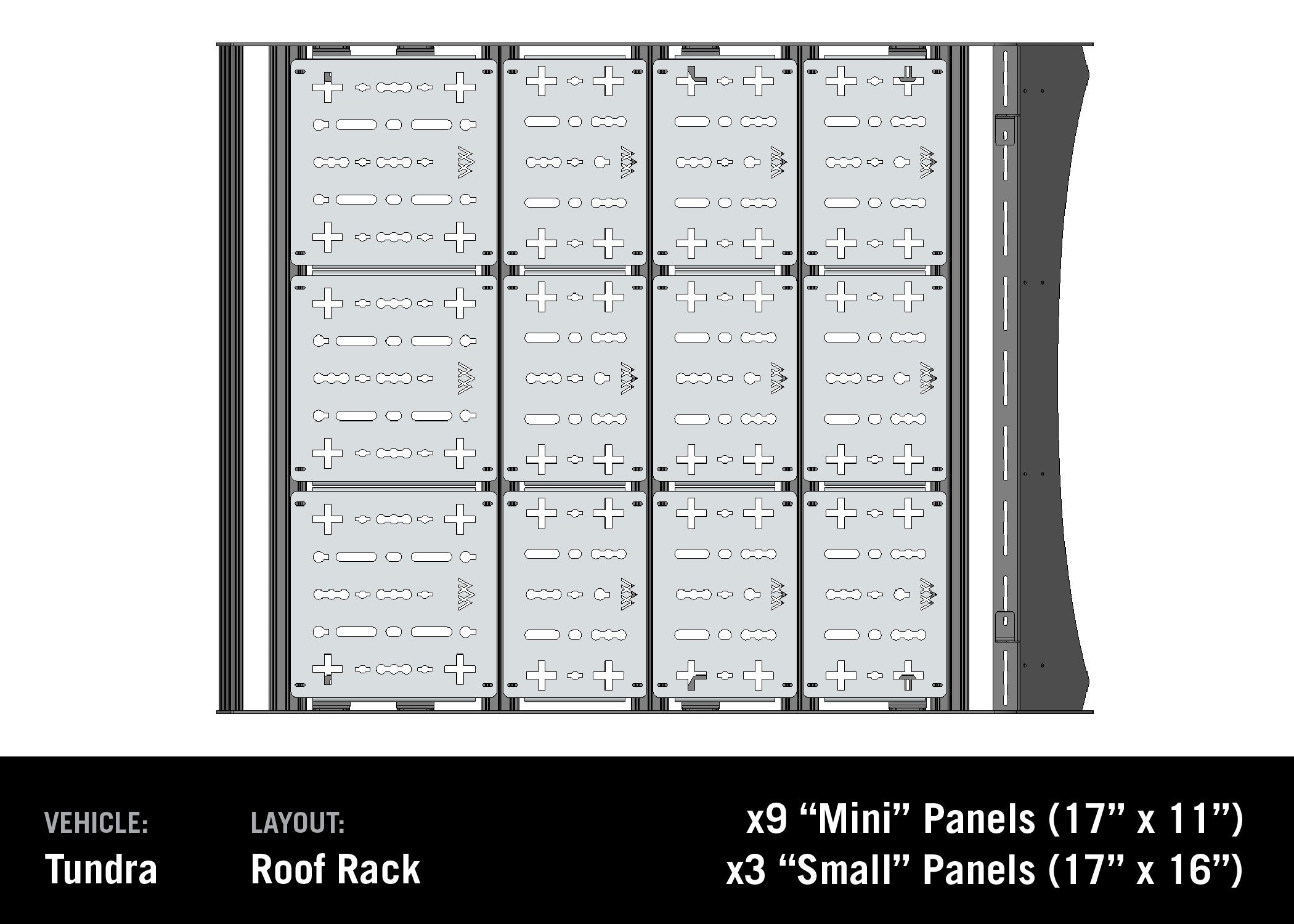 Backwoods DRIFTR Roof Rack Deck Accessory Panels